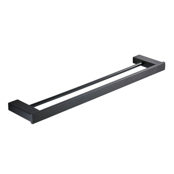 Black Double Towel Bar