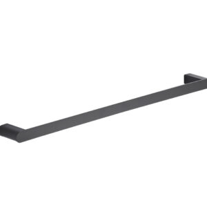 Black Single Towel Bar