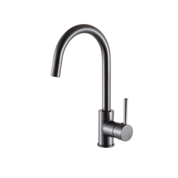 black kitchen tap